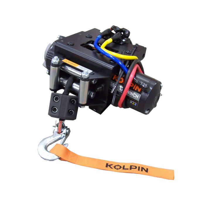 Kolpin Quick-Mount 3500Lb Winch W/Synthetic Rope For Polaris Sportsman () 26-3210
