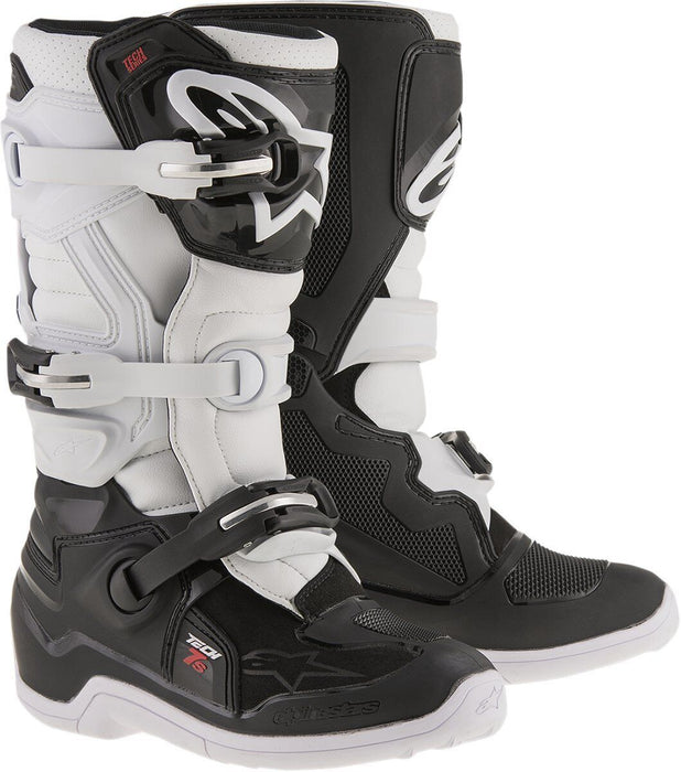 Alpinestars Youth Tech 7S Boots 5 Black/White 2015017-12-5