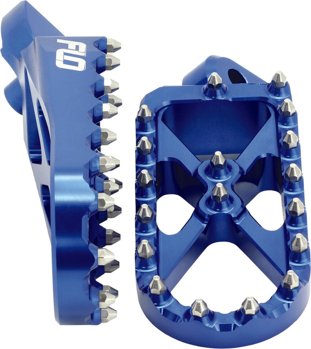 Flo Motorsports Fits Yamaha Yz85 Yz450F Blue Adventure Snow Bike Footpegs Flo SPEG-793BLU