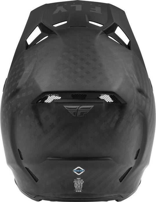 Fly Racing Formula Carbon Solid Helmet Matte Black Carbon Lg 73-4429L