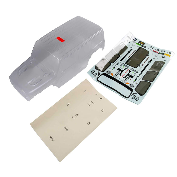 Axial compatible with Jeep JL 4dr Wrangler Body Clear AXI230015 Car/Truck Bodies wings & Decals