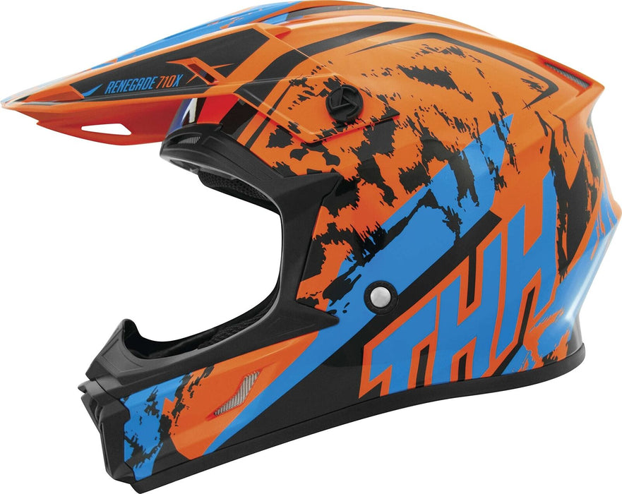 Thh T710X Renegade Youth Small Orange/Blue Off-Road Helmet 646487