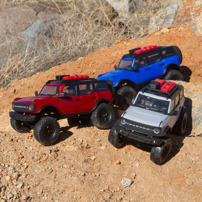 Axial RC Truck 1/24 SCX24 2021 Ford Bronco 4 Wheel Drive Truck Brushed RTR Blue Comes with Everything Needed AXI00006T3 Trucks Electric RTR Other