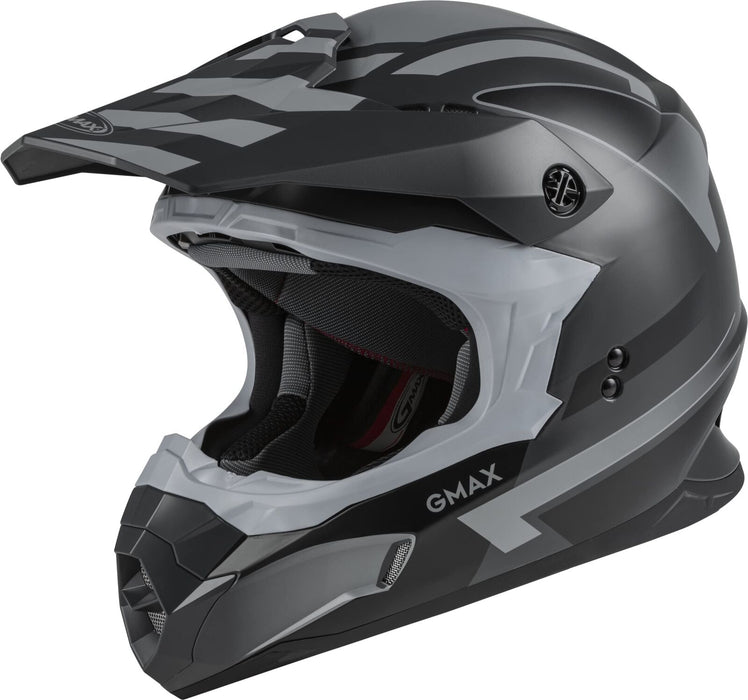 GMAX MX-86 Off-Road Motocross Helmet (Matte Dark Grey/Black, X-Small)