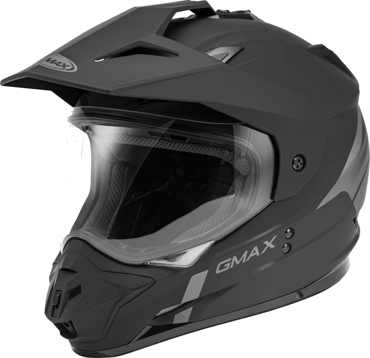Gmax Gm-11 Dual Sport Helmet (Matte Black/Grey, Small) G1113504