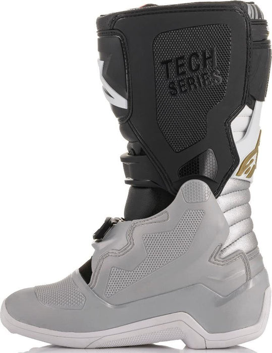 Alpinestars Tech 7S Boot Black/Silver/White/Gold Size 8 2015017-1829-8