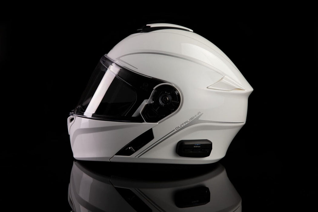 Sena Outrush R Solid Helmet (Small, Glossy White) OUTRUSHR-GW00S3