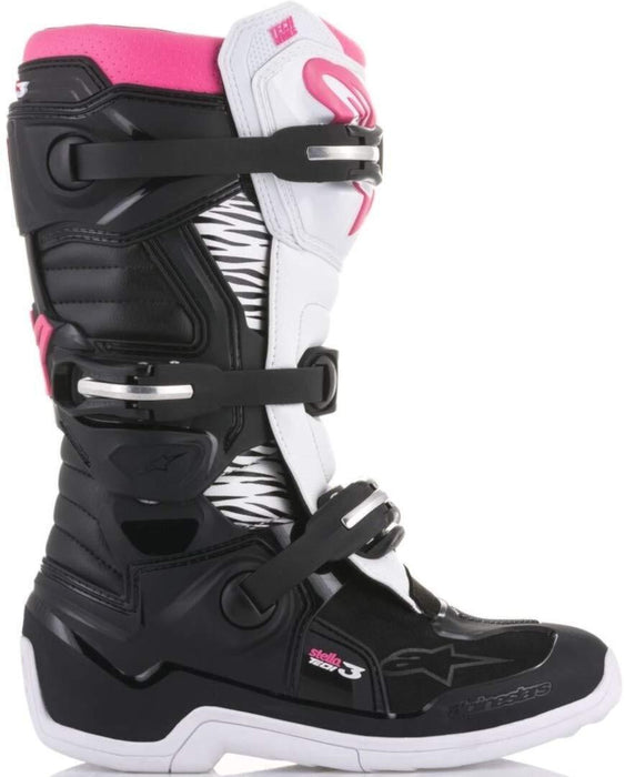 Alpinestars 2018 Tech 3 Stella Boots 7 Black/White/Pink 2013218-130-7