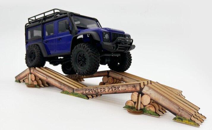 Toyswd Crawler Park Axes Crossing Obstacle For 1/24 1/18 Rc Crawler Park Circuit