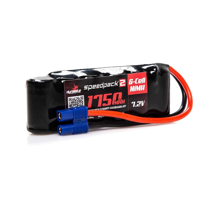 Dynamite 7.2V 1750Mah 6-Cell Speedpack2 Flat Nimh Battery Ec3 Dynb2471 Car