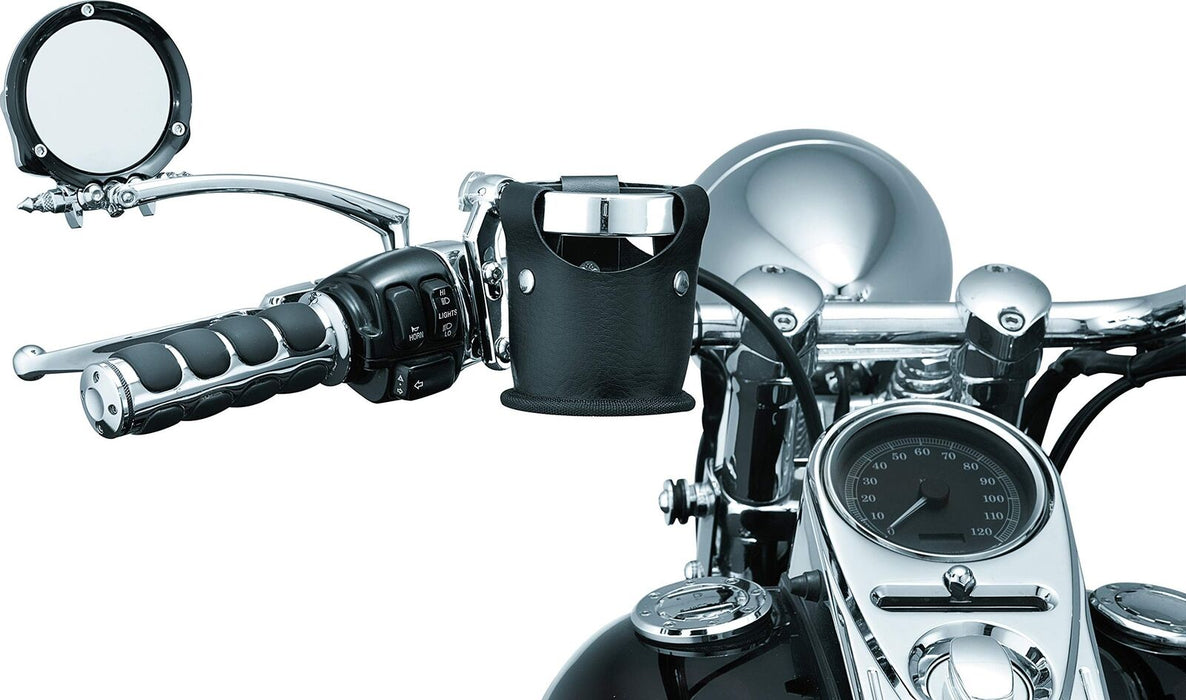 Kuryakyn Motorcycle Handlebar Accessory: Universal Drink Ring Beverage/Cup