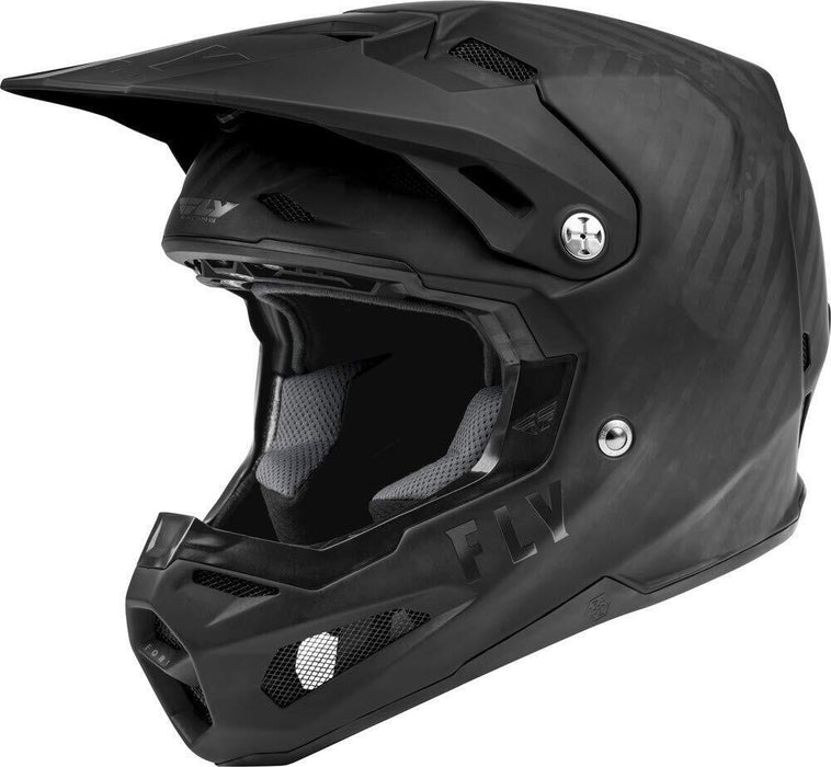 Fly Racing Formula Carbon Solid Helmet Matte Black Carbon Lg 73-4429L