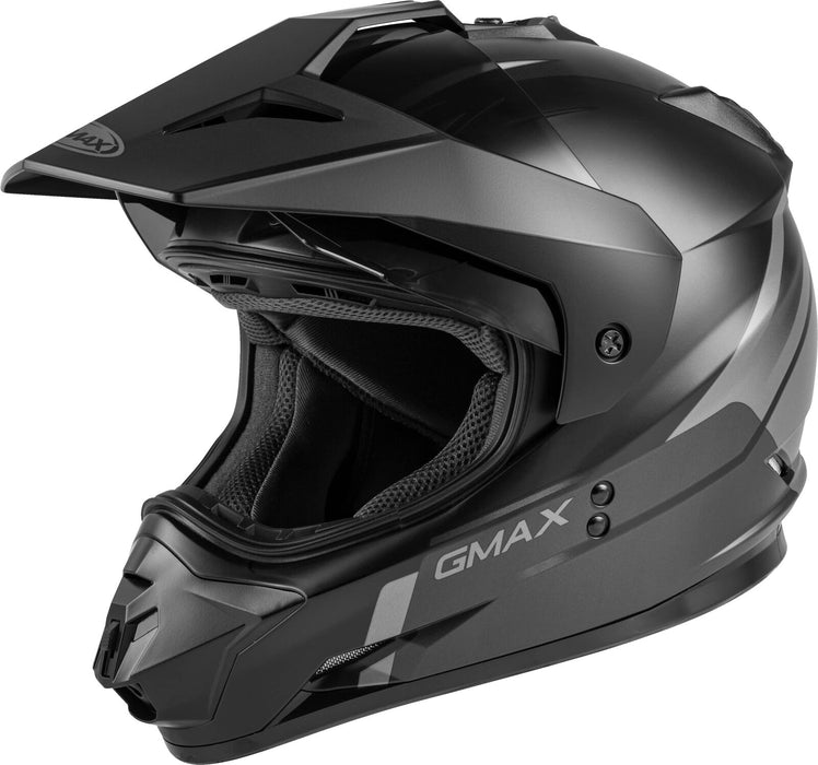 Gmax Gm-11 Dual Sport Helmet (Matte Black/Grey, Large) G1113506