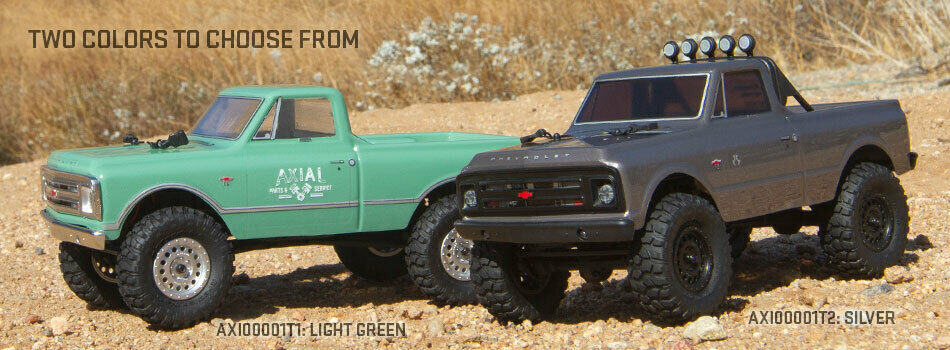 Axial Scx24 1967 Fits Chevrolet C10 1/24 4Wd Rtr Scale Fits Mini Crawler Green