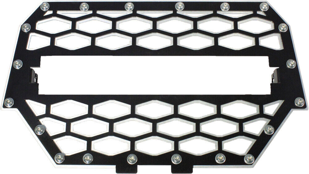 Modquad Front Grill Black/Silver Rzr-Fgls-1K-Blk RZR-FGLS-1K-BLK