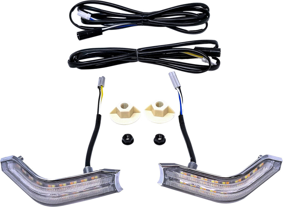 Pathfinder Led Cowl Light Drl Sequential Turn Signals Fits Honda Gold Wing Gl1800 18- G18CWL