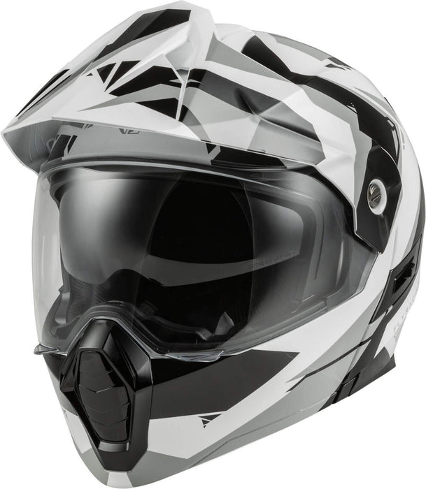 Fly Racing Odyssey Summit Helmet Sm Black/White/Grey 73-8334S