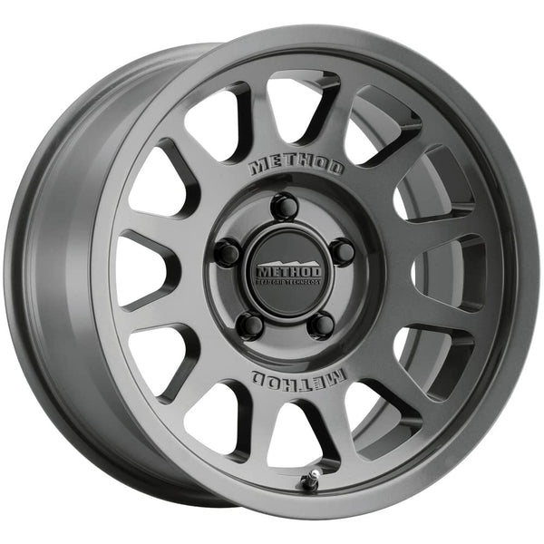 Method MR703 17x9 / -12mm Offset / 108mm Bore / 5x5.5 BP / 4.8in BS Gloss Titanium Wheel MR70379055812N
