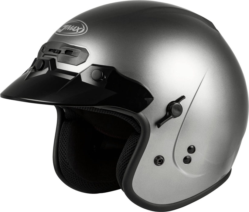 GMAX GM-32 Open-Face Street Helmet (Titanium, Small)