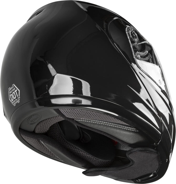 Gmax Md-04S Snow Helmet Solid W/Quick Release Buckle Electric Shield Black 3Xl M4040029