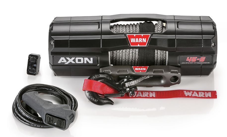 Warn Winch Axon 45-S Includes 50? Of?Lightweight, Easy-To-Handle ???Spydura