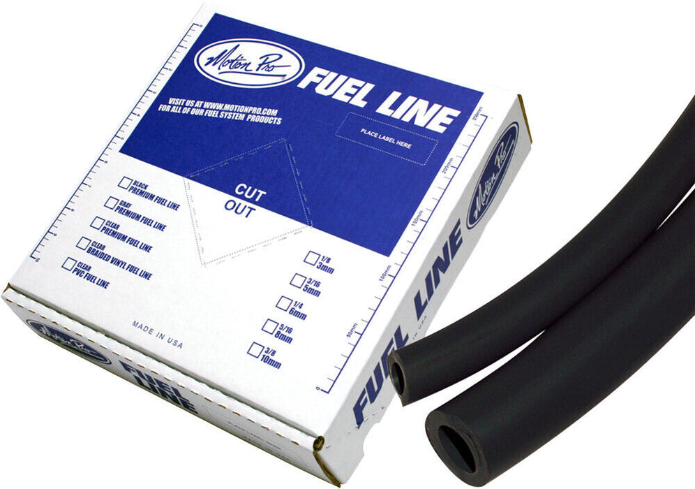 Motion Pro Premium Fuel Line Rolls 25' Black 5/16" Id X 1/2" Od 12-0042