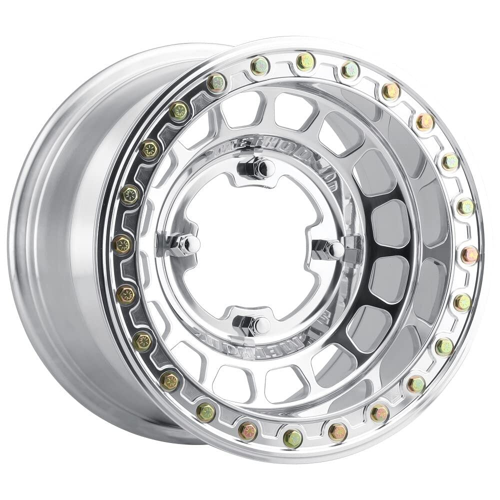Method MR413 Beadlock 15x10 / 5+5/0mm Offset / 4x156 / 120mm CB Polished Wheel MR413510461155B