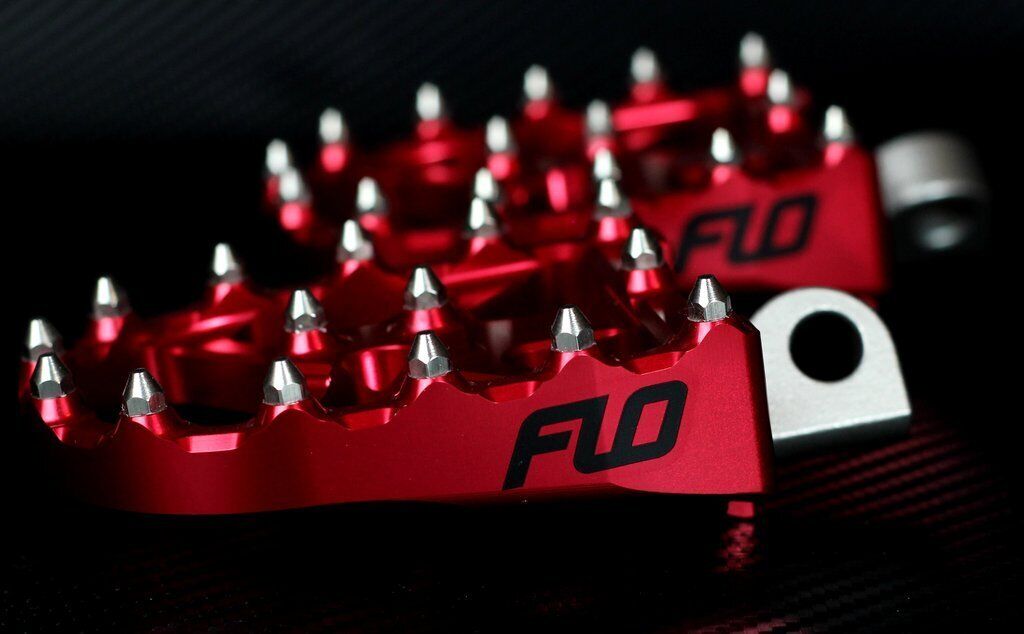 Flo Motorsports FPEG-800V3R V3 BMX Style Touring Pegs for H-D Motorcycles - Red