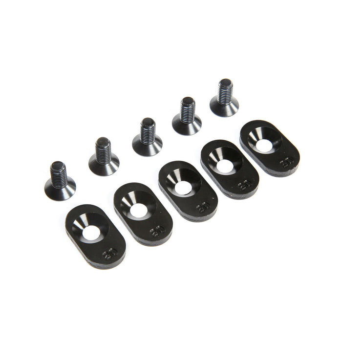 Losi EngineMntInsert&Screws BLK 20T5 5ive-T 2.0 LOS252103 Gas Car/Truck Replacement Parts