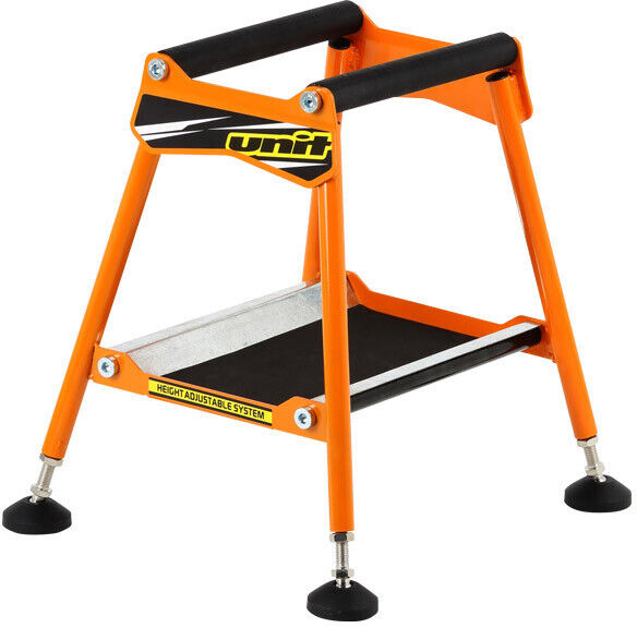 Unit Motorcycle Mx Adjustable Height Stand Orange A2210-3