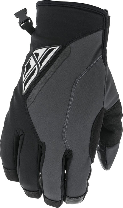 Fly Racing 2022 Youth Title Gloves (Black/Grey, Youth Large) 371-05106