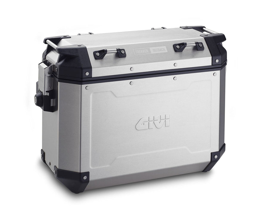GIVI OBKN37APACK2A Outback Series 37L Aluminum Side Cases - Pair (Left and Right) - Silver