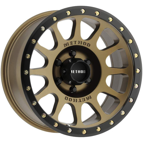 Method MR305 NV 17x8.5 25mm Offset 6x5.5 108mm CB Method Bronze/Black Street Loc Wheel MR30578560925