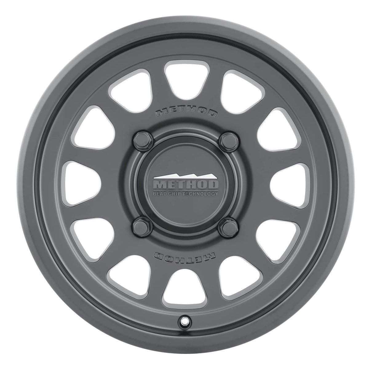 Method MR414 Bead Grip 15x7 / 5+2/38mm Offset / 4x156 / 132mm CB Matte Black Wheel MR41457046552