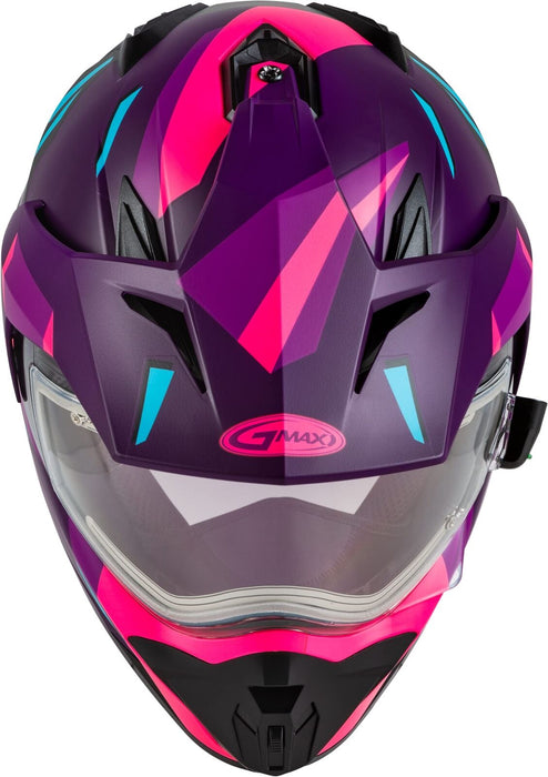 Gmax Gm-11S Adventure Electric Shield Snow Helmet (Matte Purple/Pink, Medium) A4113915