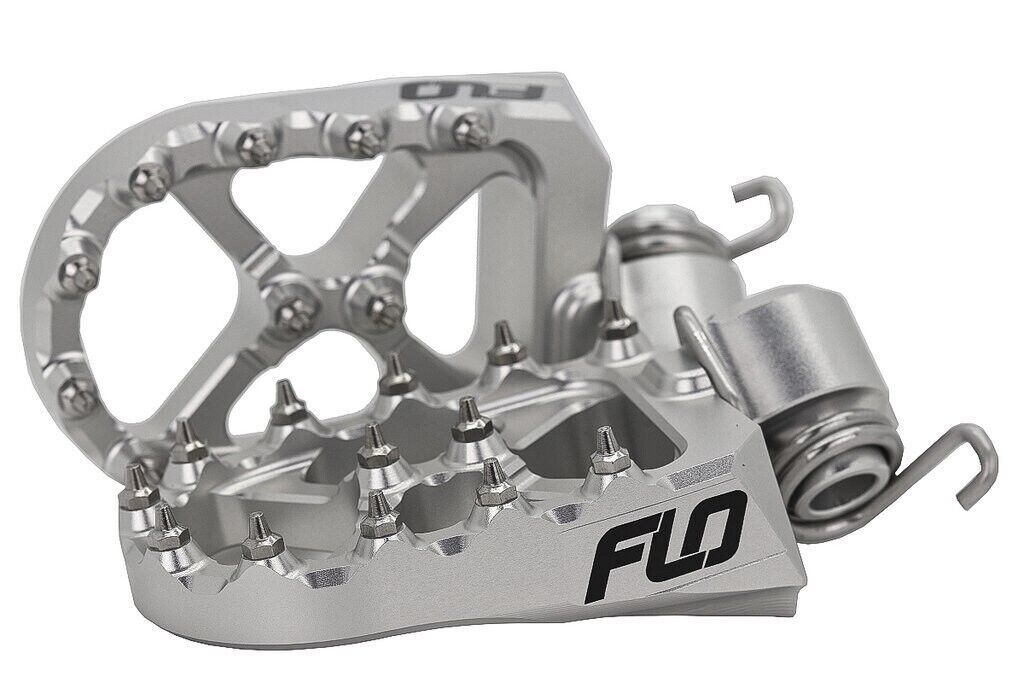 Flo Motorsports Low Footpegs Silver #Low-793S Fits Yamaha LOW-793S