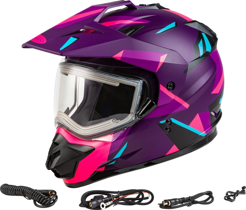 Gmax Gm-11S Adventure Electric Shield Snow Helmet (Matte Purple/Pink, Small) A4113914