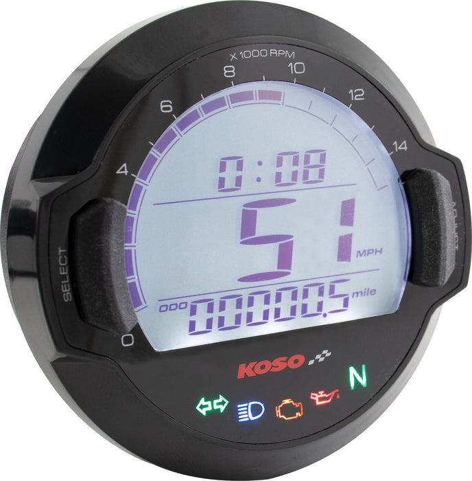 Koso North America Dl-03Sr Digital Gauge Bezel Black Bb642W20 48-2340 BB642W20