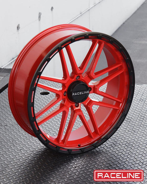 Raceline Wheels A11R Krank Xl Utv/Atv Wheel Red/Black 18X7" 4X137", 0 Mm Offset/(4"B/S) A11R-87037-00
