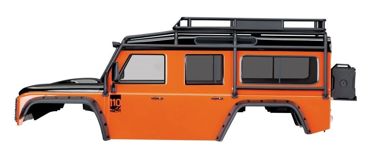 Traxxas Trx-4 Land Fits Rover Defender Orange Painted Body 8011A