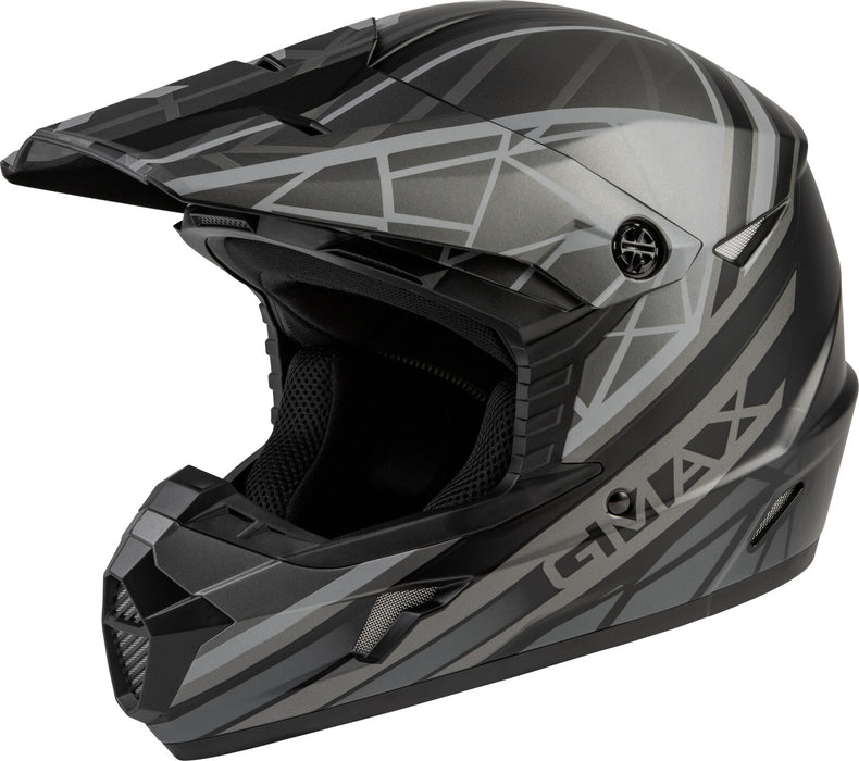 Gmax Mx-46 Off-Road Mega Helmet Matte Black/Grey Lg D3461506