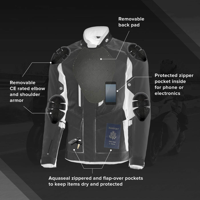 Fly Racing Terra Trek Jacket (Black, X-Large) #6179 477-2110~5