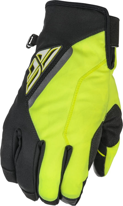 Fly Racing 2022 Adult Title Gloves (Black/Hi-Vis, Small) 371-05208