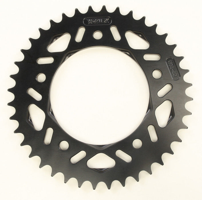 Vortex F5 Rear Sprocket (525 40T V3 Style) (Black) For 15-18 Yamaha Yzf-R1 654K-40