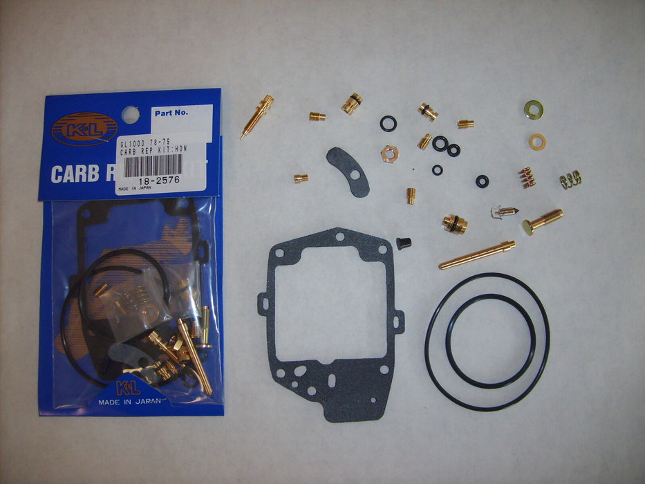 K&L Fits Honda Carburetor Repair Kits Gl1000 78-79 K+L Genuine New 18-2576