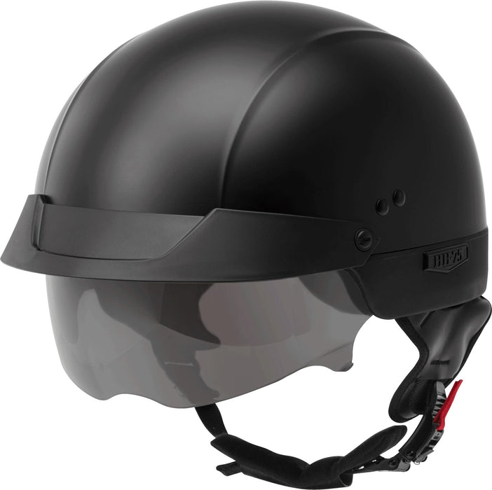 Gmax Hh-75 Half Helmet (Matte Black) S H1750074