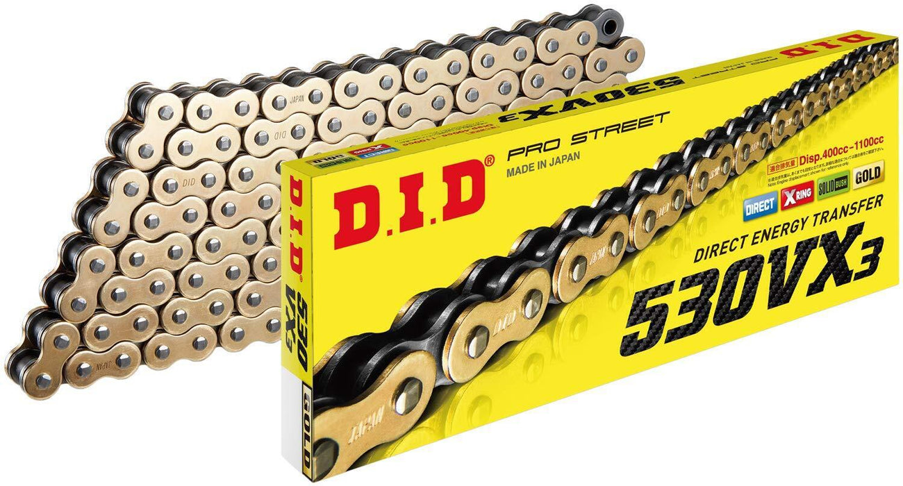 Did D.I.D 530Vx3X130Zb 530Vx3 X-Ring Series Chain For Drive Chains 530 Eg