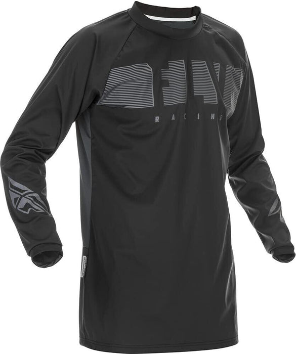Fly Racing Windproof Riding Jersey (Black/Grey, Xx-Large) 370-80102X