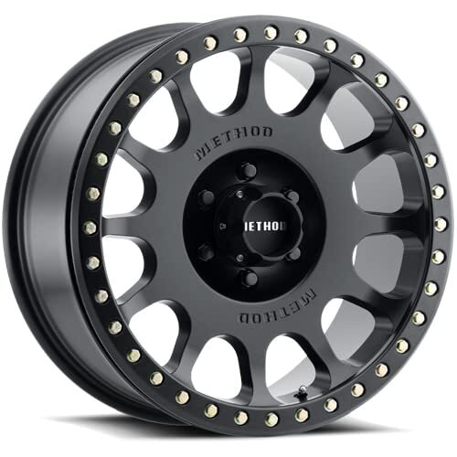 Method MR105 V3 Beadlock 17x9 -38mm Offset 8x6.5 130.81mm CB Matte Black Wheel w/ BH-H24125 MR10579080538B