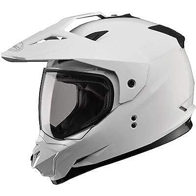 Gmax Gm11 Dual Sport Solid Color Helmet Lg White G5115016